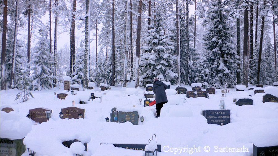 Cemetery in winter / Cementerio en invierno / Cimetière en hiver